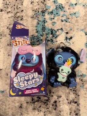 Disney Stitch Sleepy Stars Stitch + Scrump Plush Keychain – New Open Box